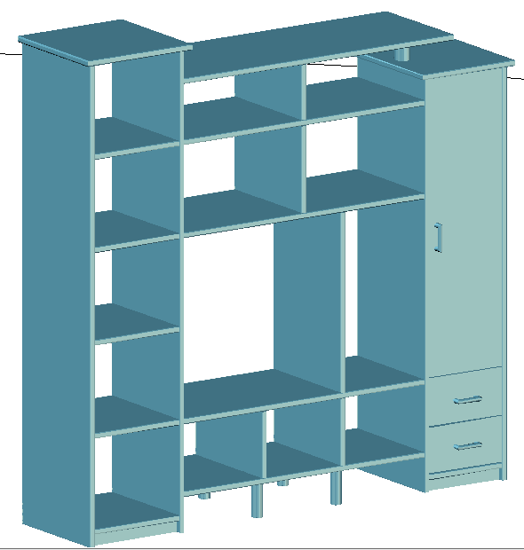 3D Cup Board Block