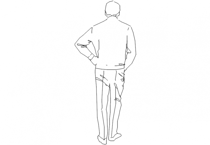 back pose dwg file