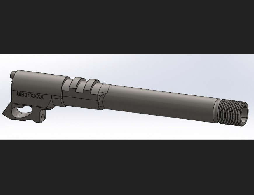 Barrel threaded 3 D medal file