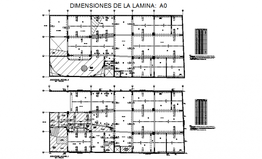 Basement beam plan dwg file