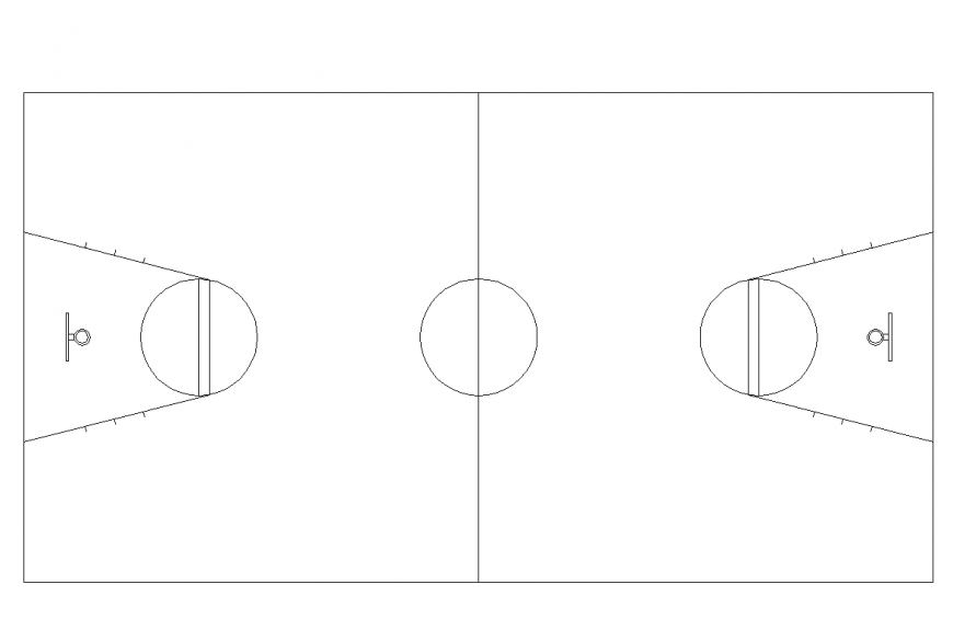 Basket 2 D detail plan layout file