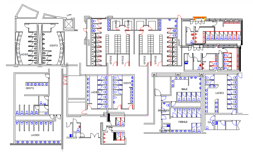 Bathroom & Toilet Plan detail