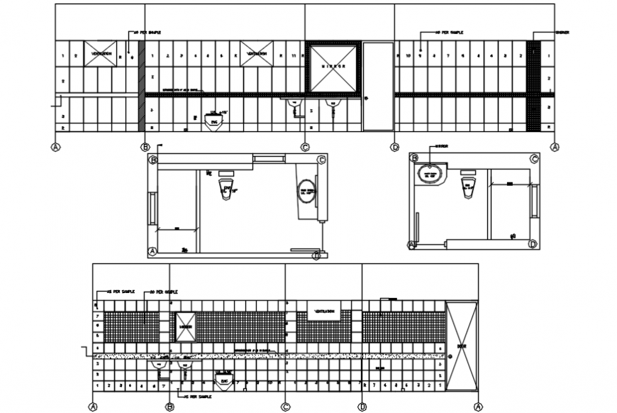 Bathroom front elevation