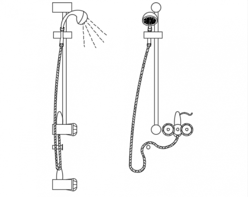 Bathroom shower unit design
