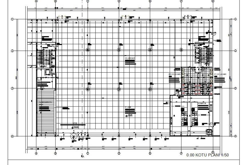 Bathroom top view layout plan detailing file