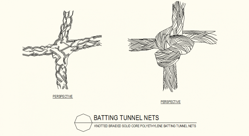 Batting tunnel nets detail layout file