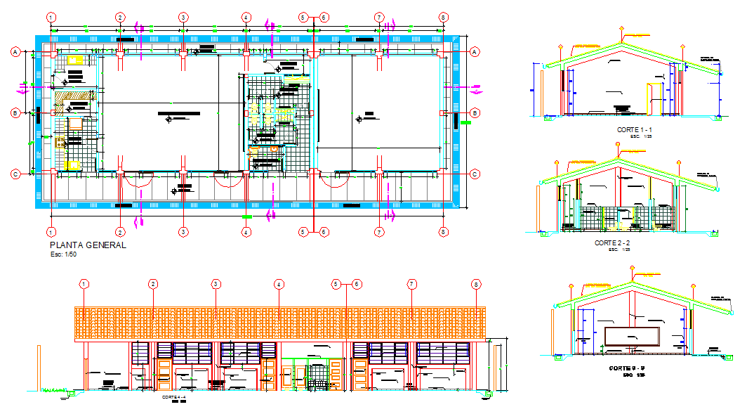 Architecture class rooms detail file