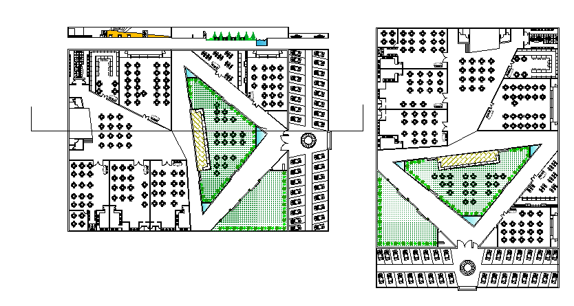 Restaurant Project Layout and Detail in AutoCAD DWG File