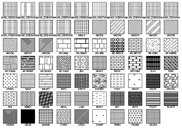 Autocad hatch pattern 