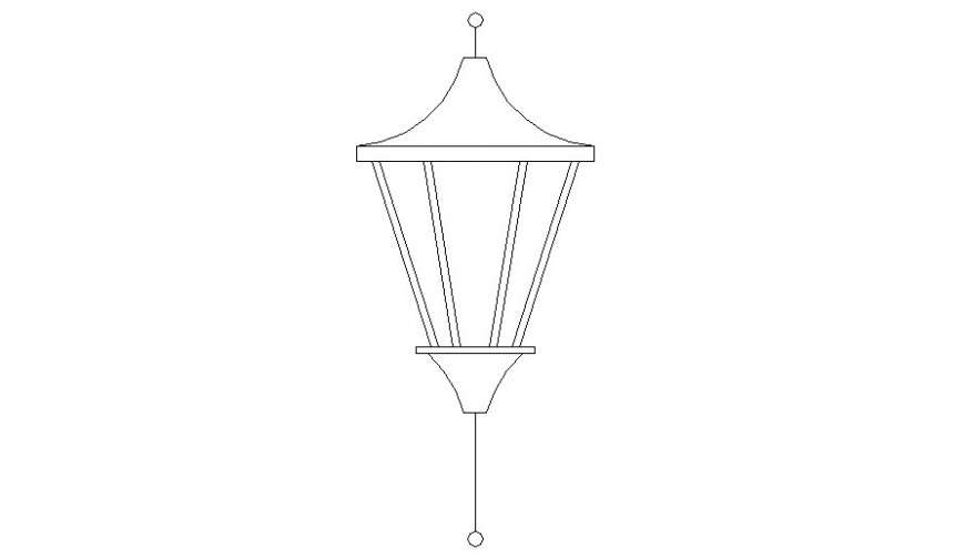 Beacon lights details elevation of electric units dwg file