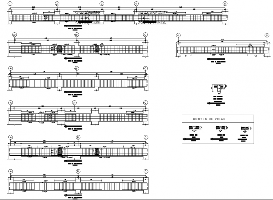 Beam plan detail dwg file.