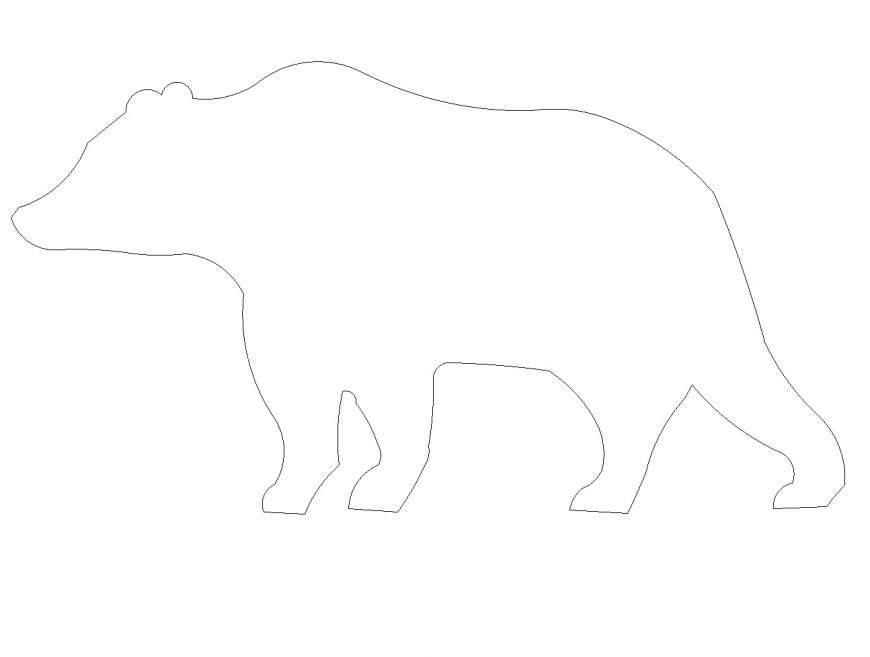 Bear elevation plan autocad file