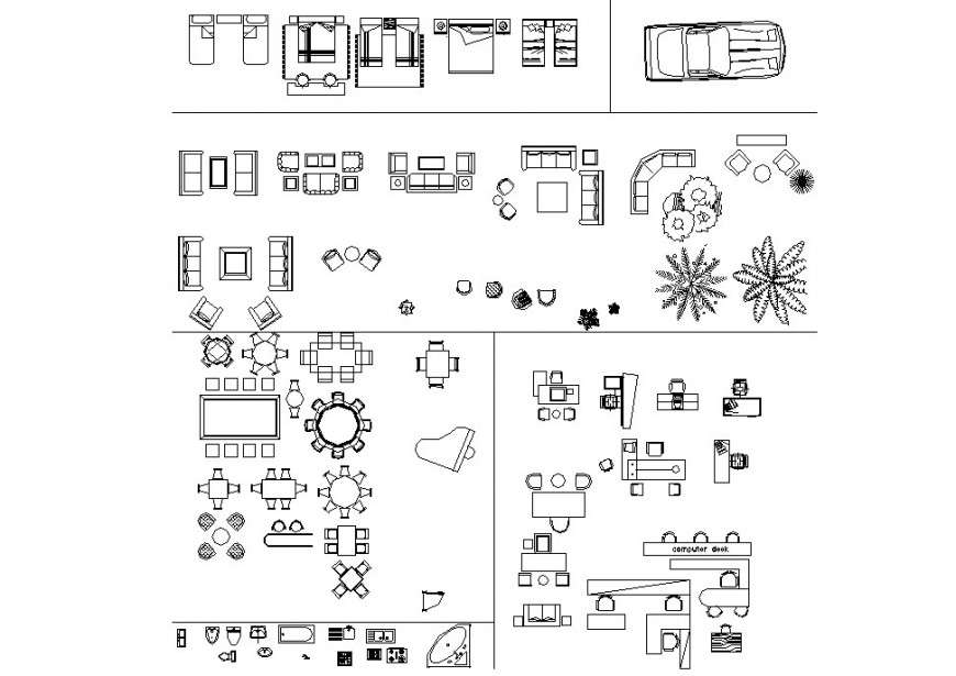Beds and other furniture 2d details