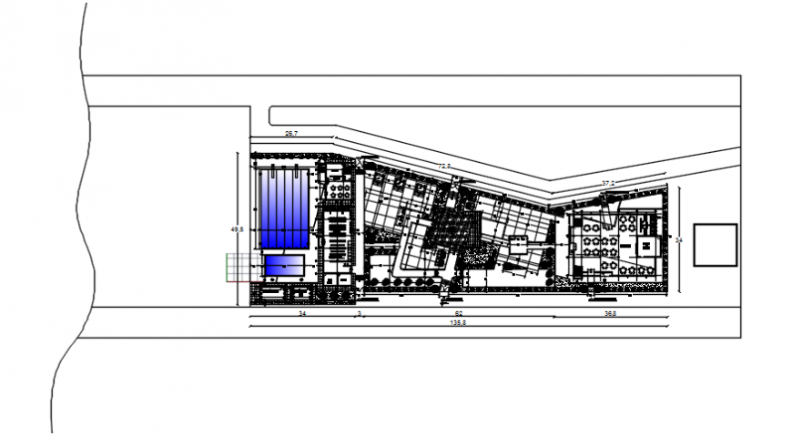 Big construction project layout
