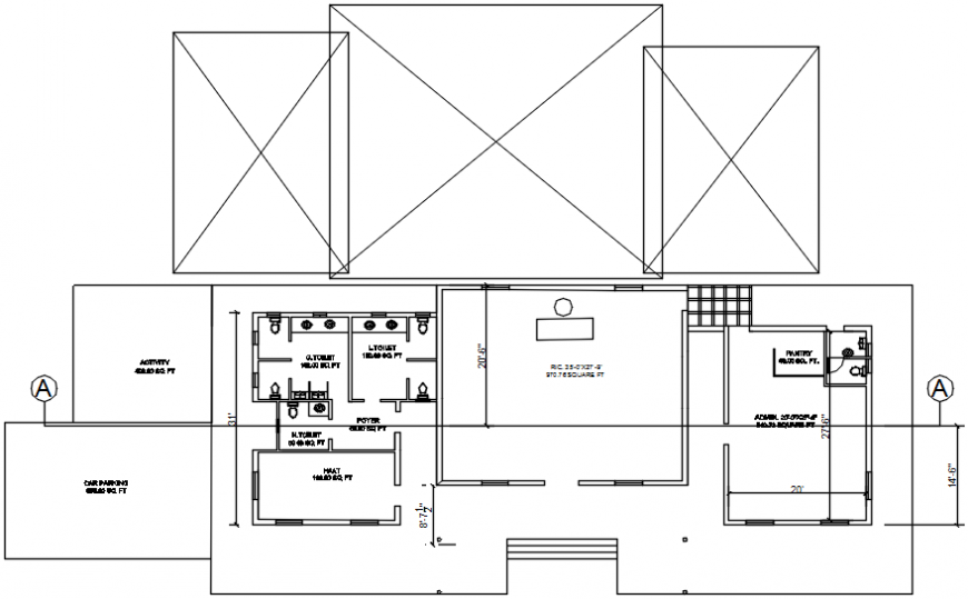Big office layout plan file