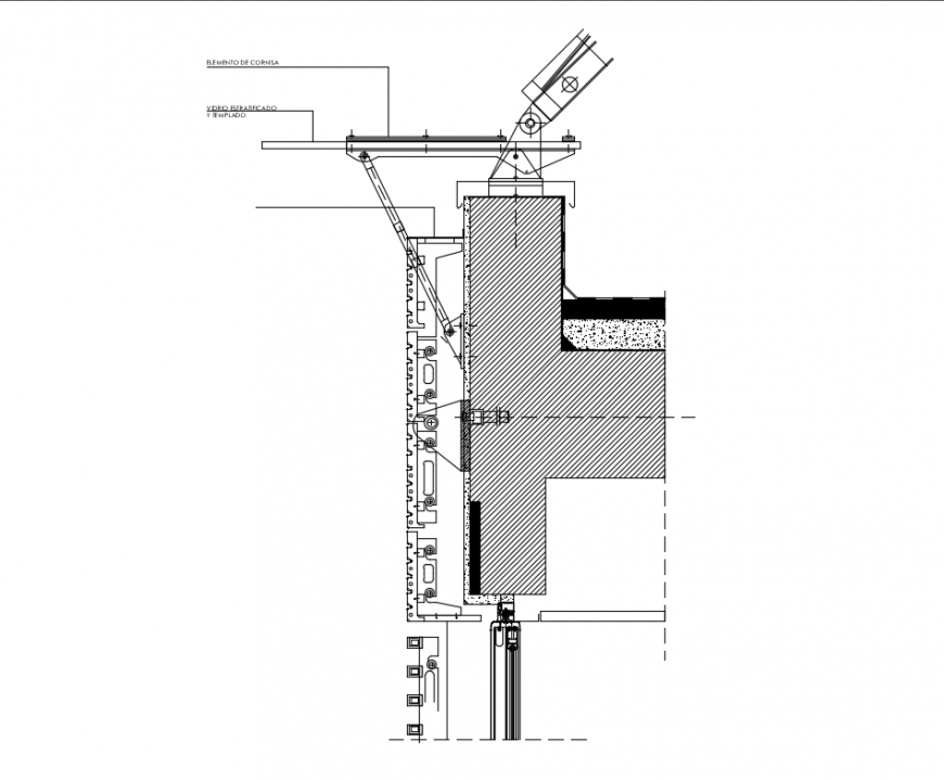 Bipielle center renzo piano facade construction details dwg file