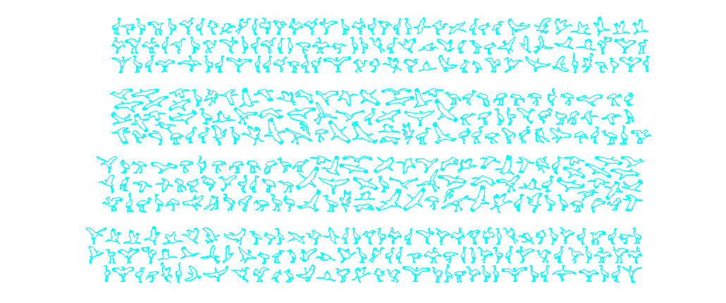 birds dwg file