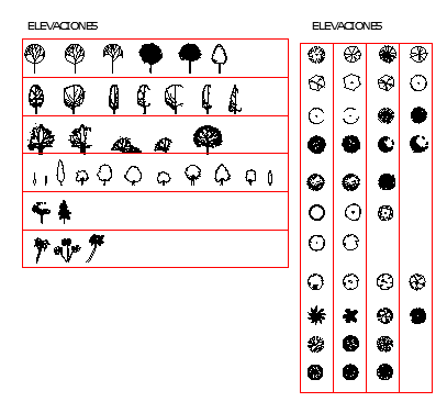 blocks of trees