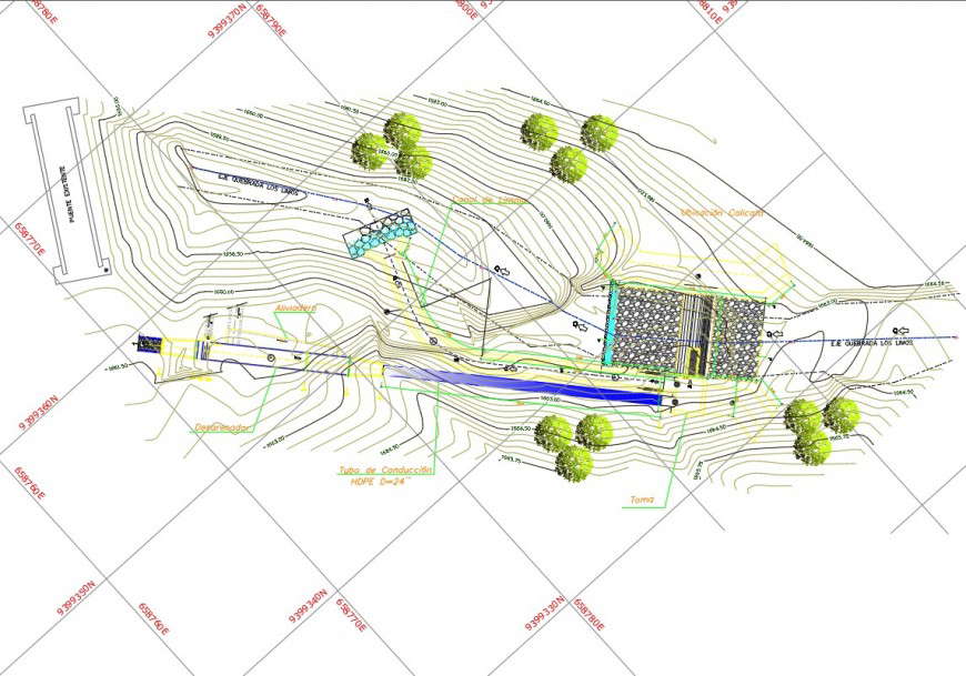 Bocatoma plan autocad file