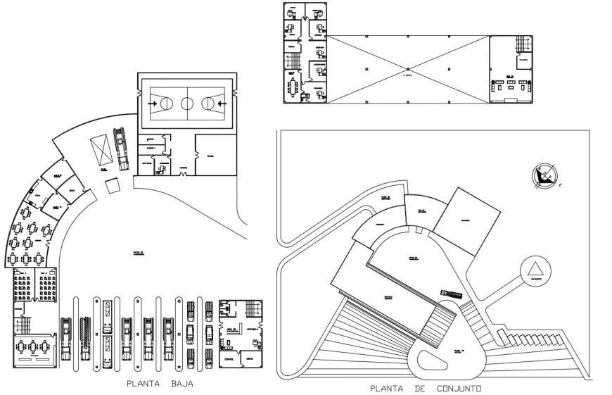 Bomber set plan of fire station in auto cad plan