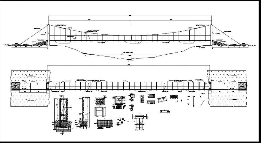Bridge construction project section
