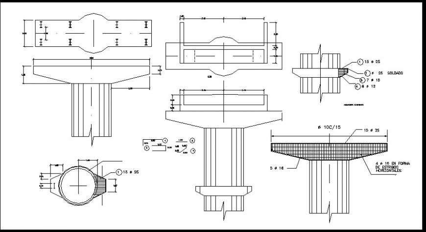 Bridge pillar construction file