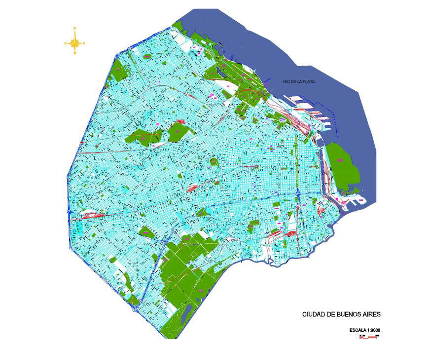 Buenos aires city map plan