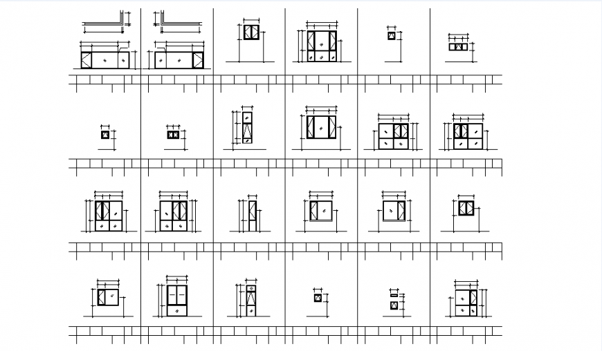 Building and window CAD drawing