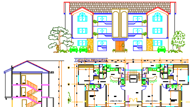 bungalow dwg file