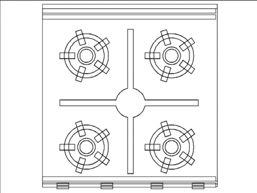 Burner oven range