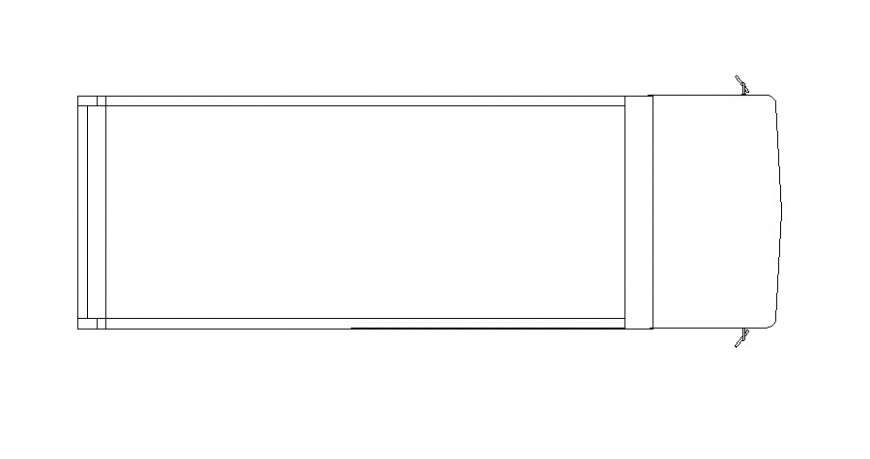 Bus details drawing 2d view in autocad