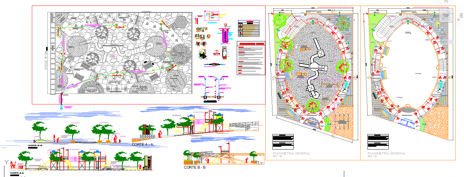 Children Park Design Lay-out