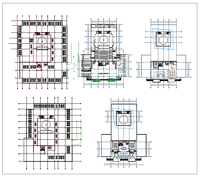 3 Floor Shopping mall Lay-out