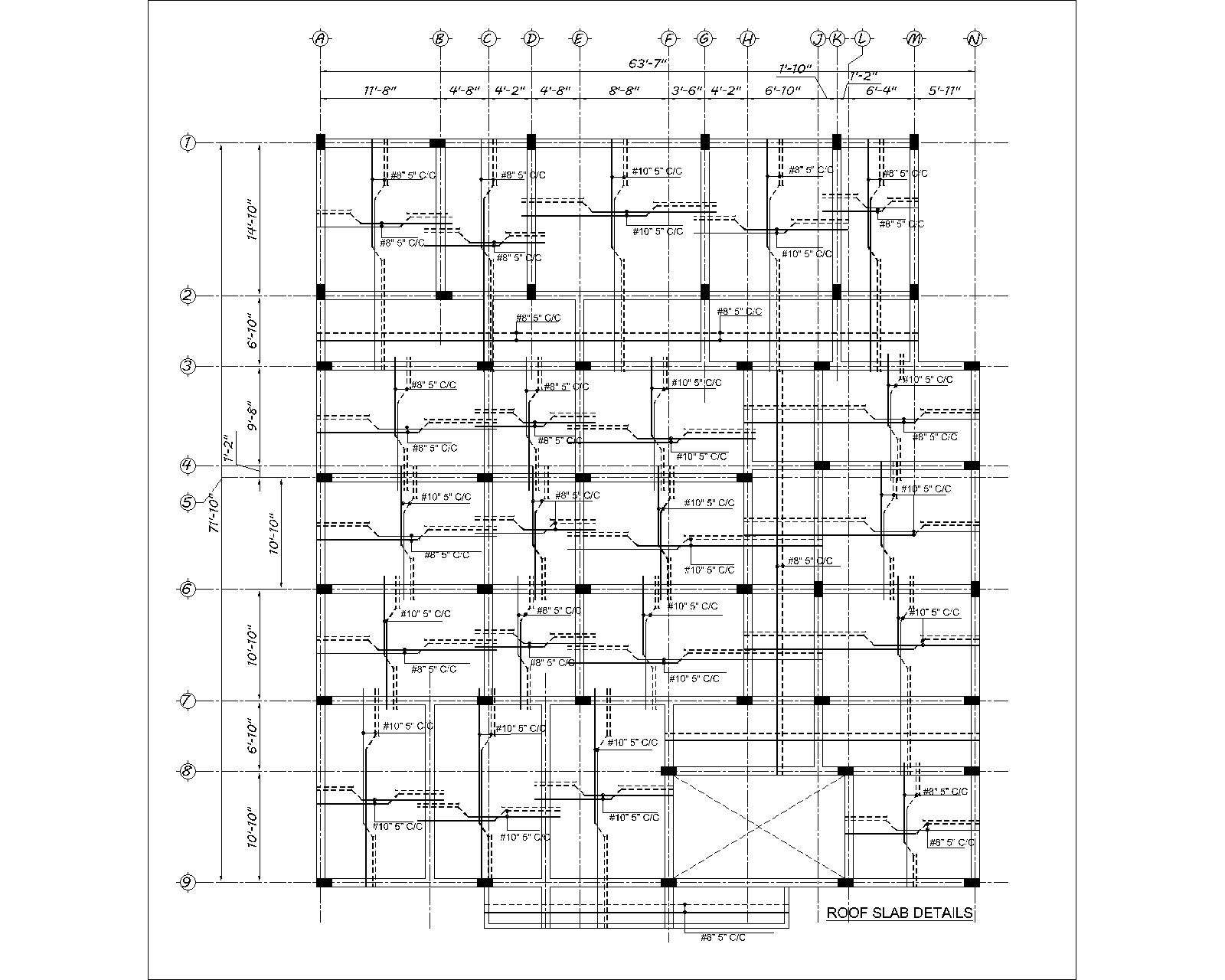 cad roof slab