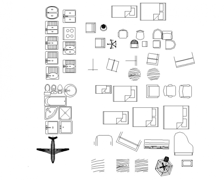 Cad blocks of furniture