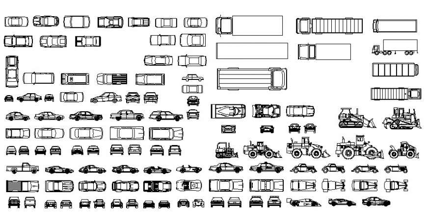 CAd drawings details of  vehicle top view