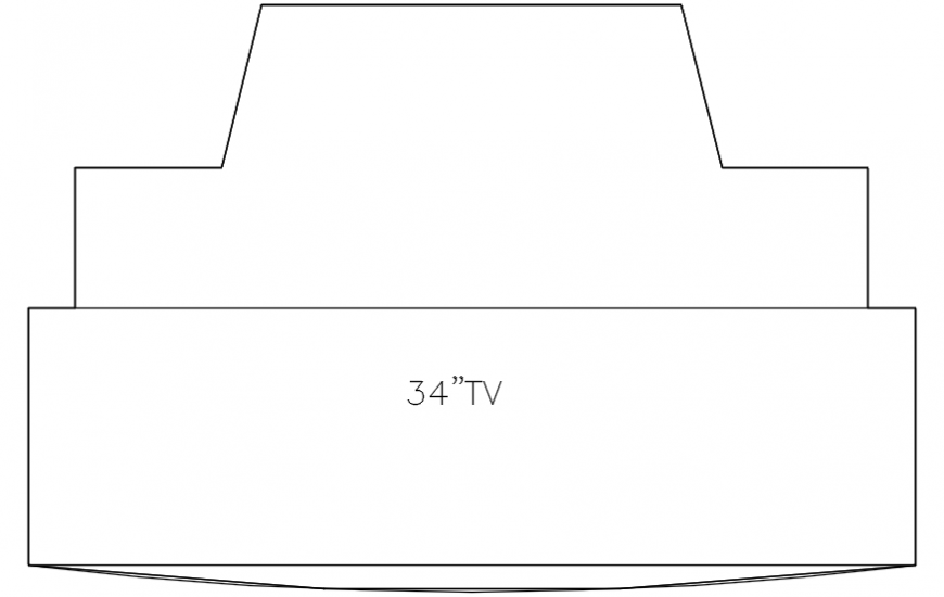 CAd drawings details of  34" plasma television