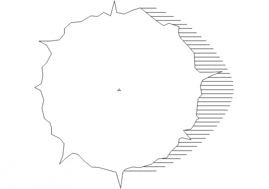 CAd drawings details of circle piggy  wheel shade