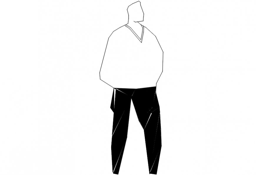 CAd drawings details of outline people