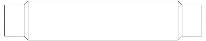 CAd drawings details of plain bathtub  