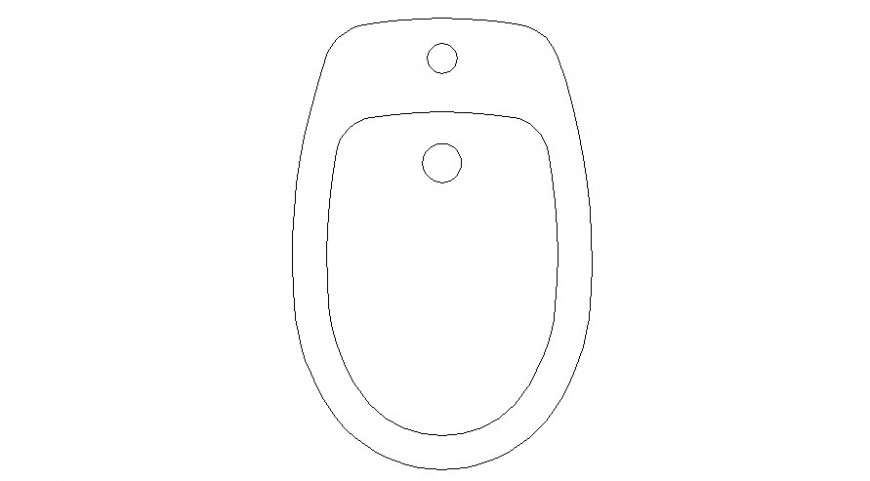 Cad drawings details of top view of washroom  closet