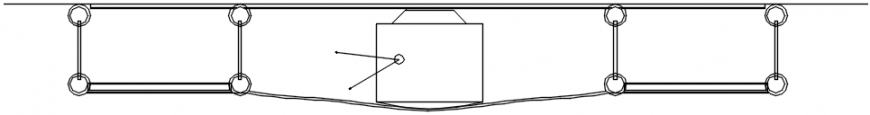 CAd drawings details of tv unit elevation shows