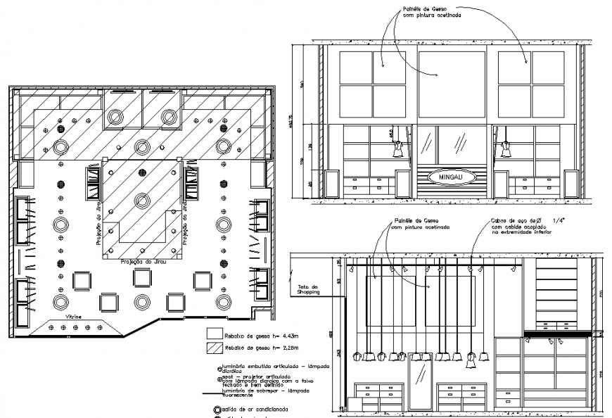 Cafeteria plan & detail dwg file.