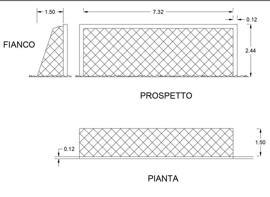 Calico porte plan dwg file