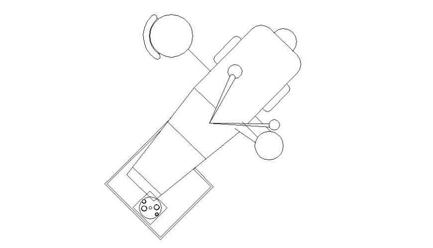 Cama dentist bed detail autocad file