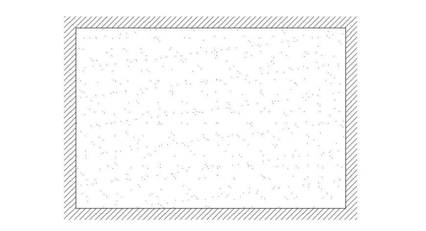Carpet area in house hold block of AutoCAD file