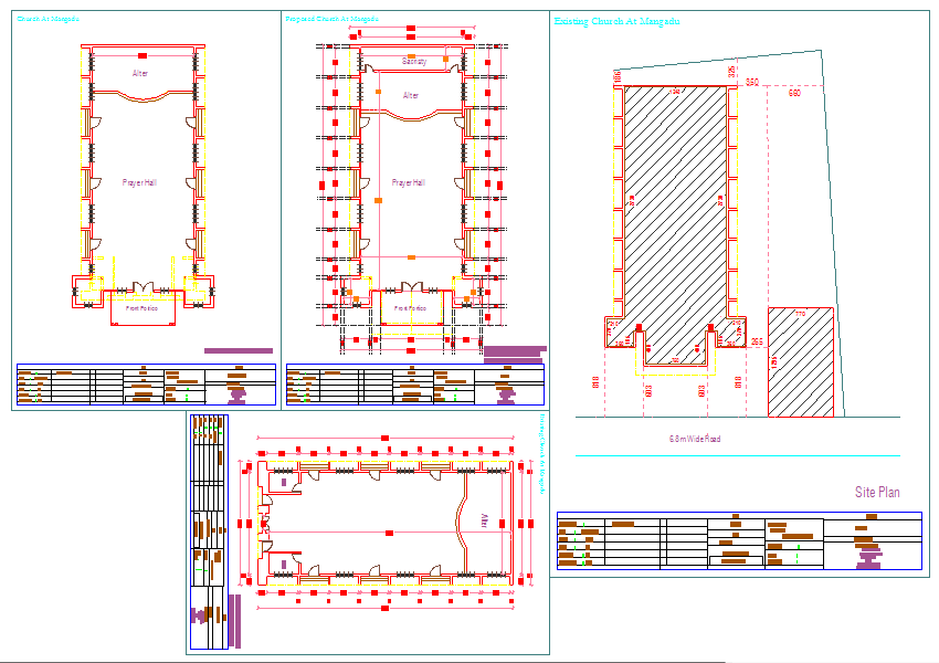 Church Plan DWG file