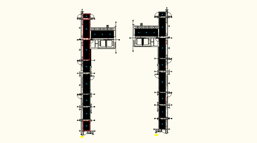 Ceiling construction details plan autocad file