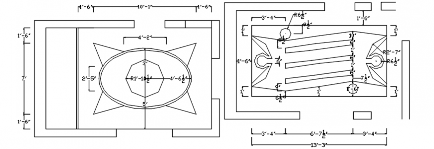 Ceiling design of the house traditional concept