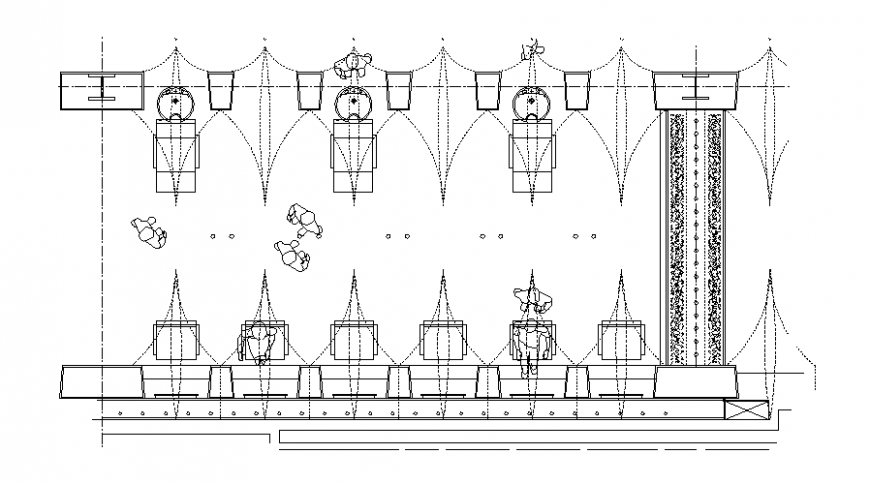 Ceiling design salon plan layout file